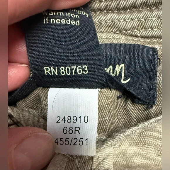 LONDON Jean Olive dyed distressed cropped double breasted utility Jacket size L - Picture 15 of 15